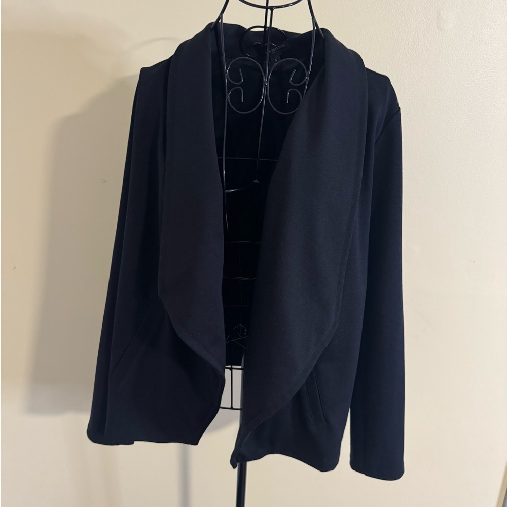Banana Republic Draped Blazer Jacket in Black Size Small